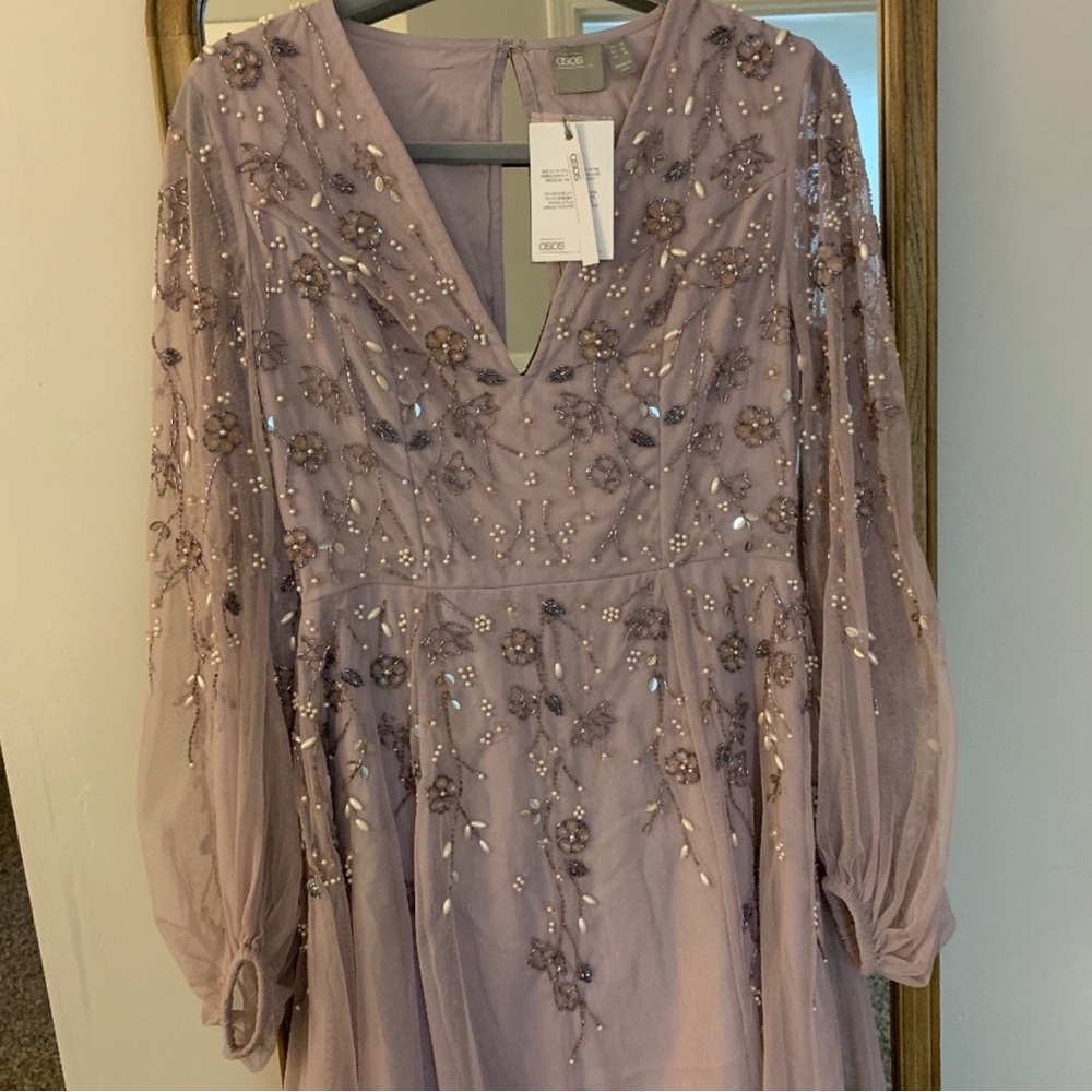Brand new beaded ASOS dress size 6